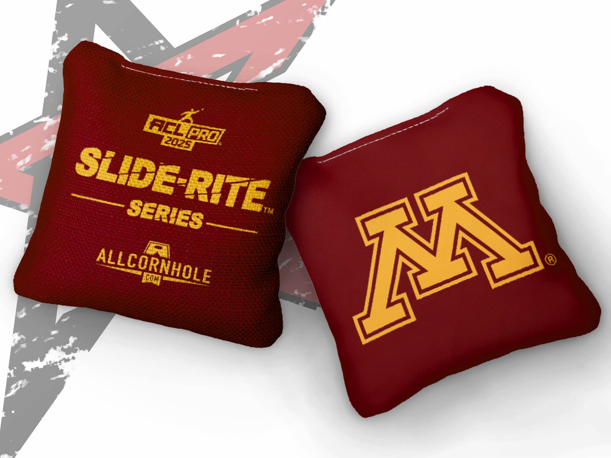 Officially Licensed Collegiate Cornhole Bags - Slide Rite - Set of 4 - University of Minnesota