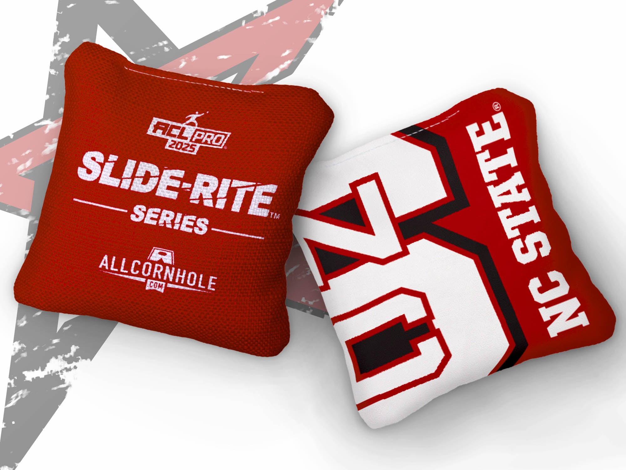 Officially Licensed Collegiate Cornhole Bags - Slide Rite - Set of 4 - North Carolina State University