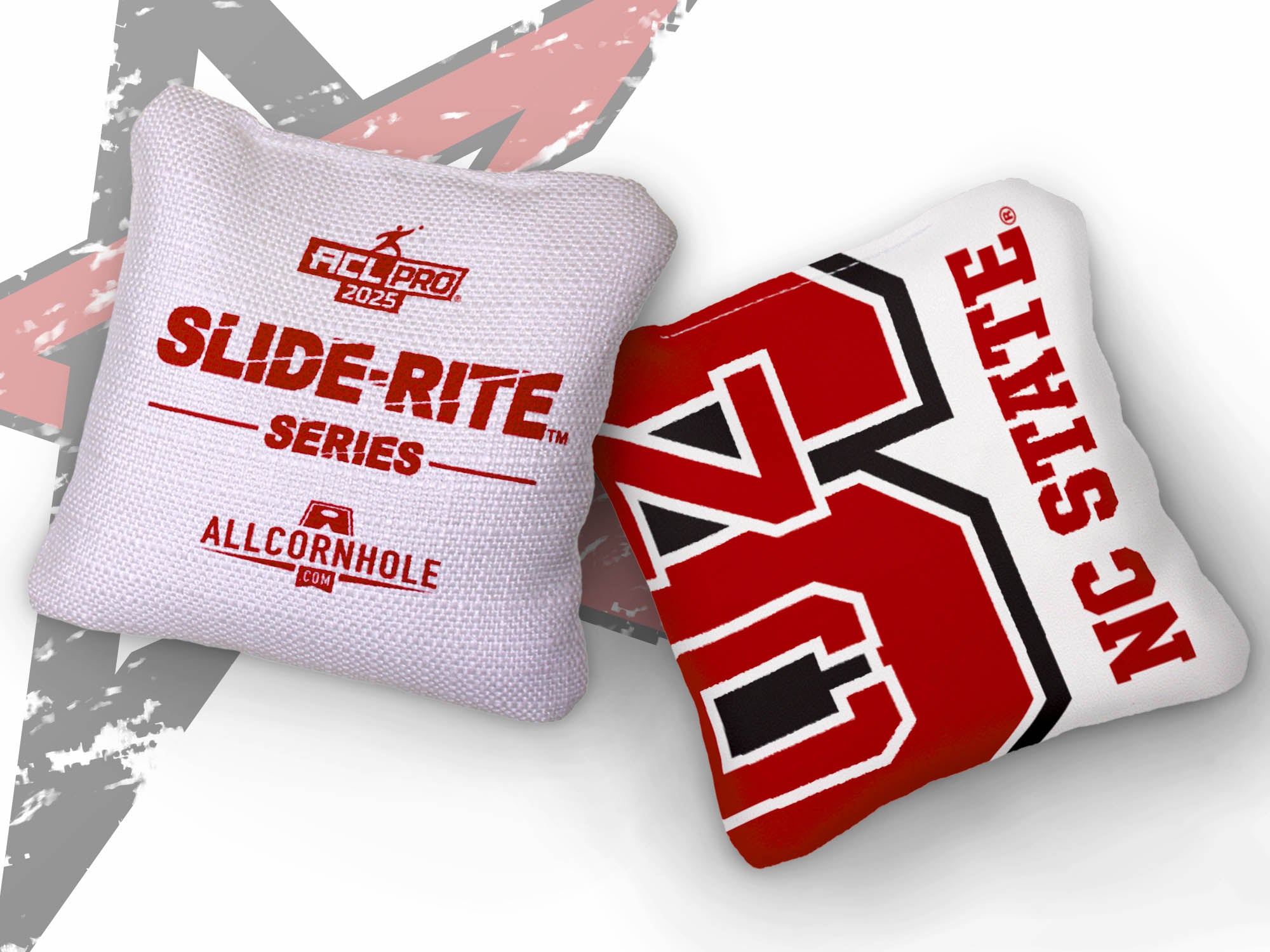 Officially Licensed Collegiate Cornhole Bags - Slide Rite - Set of 4 - North Carolina State University