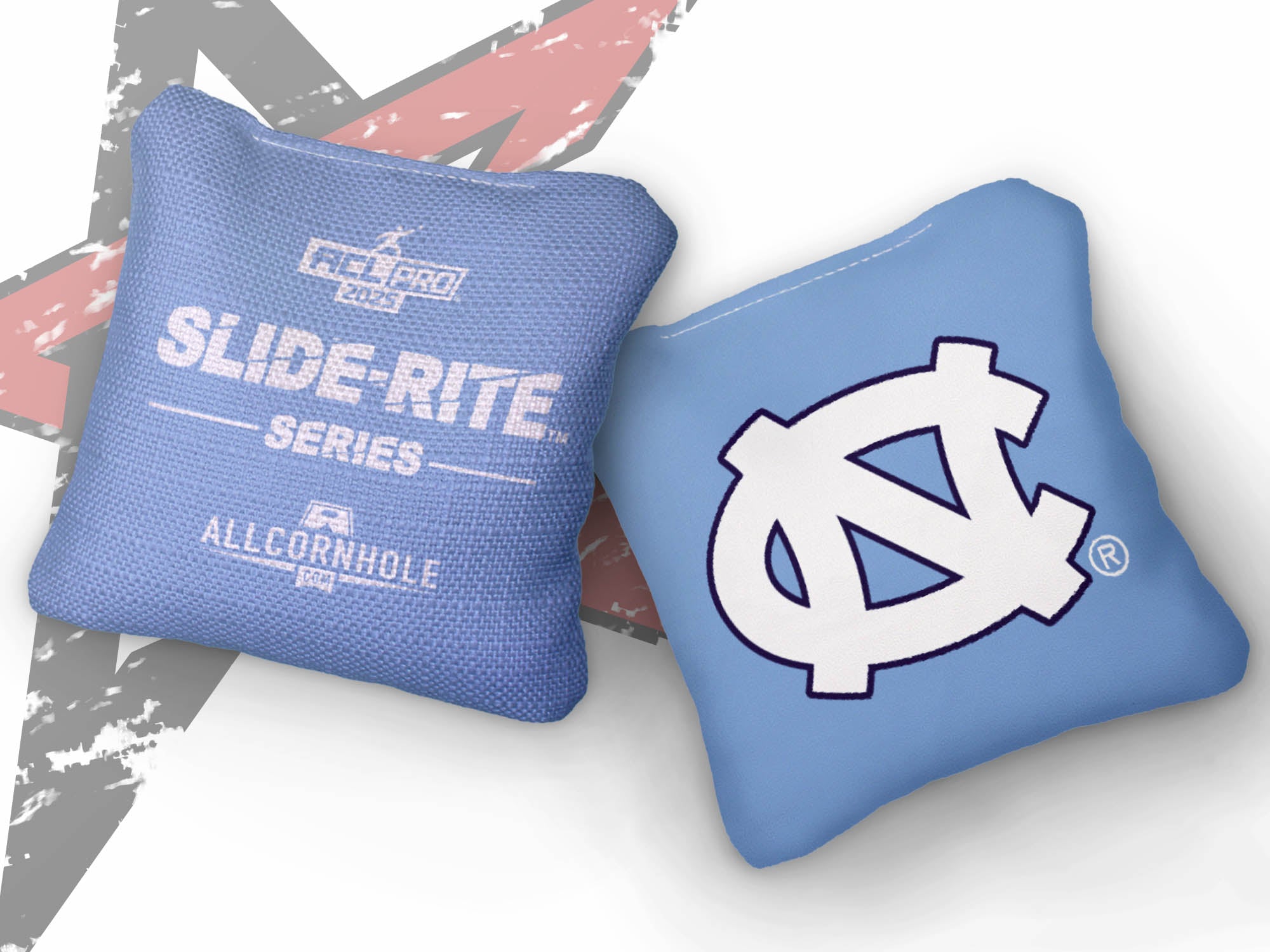 Officially Licensed Collegiate Cornhole Bags - Slide Rite - Set of 4 - University of North Carolina (UNC)