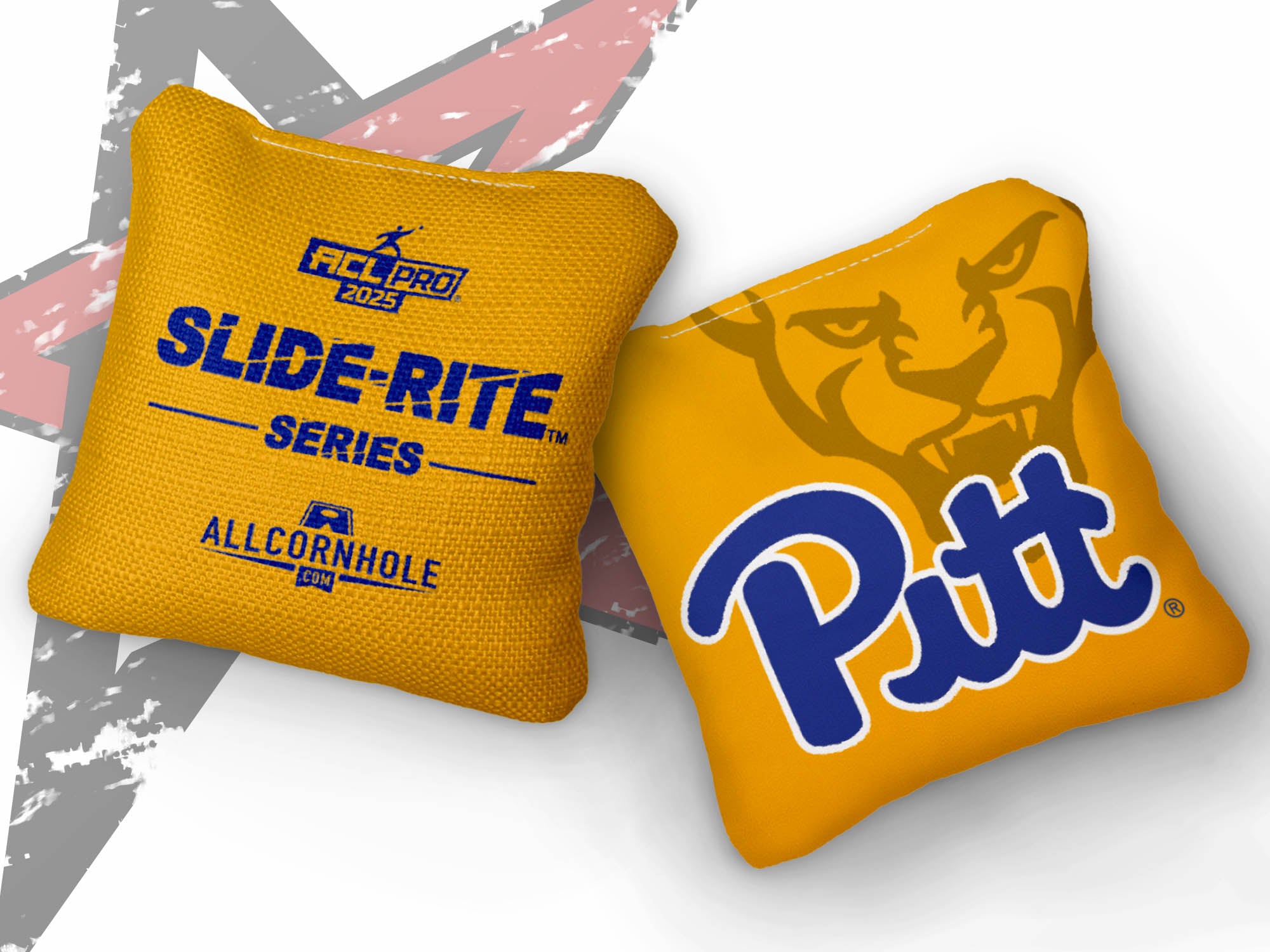 Officially Licensed Collegiate Cornhole Bags - Slide Rite - Set of 4 - University of Pittsburgh