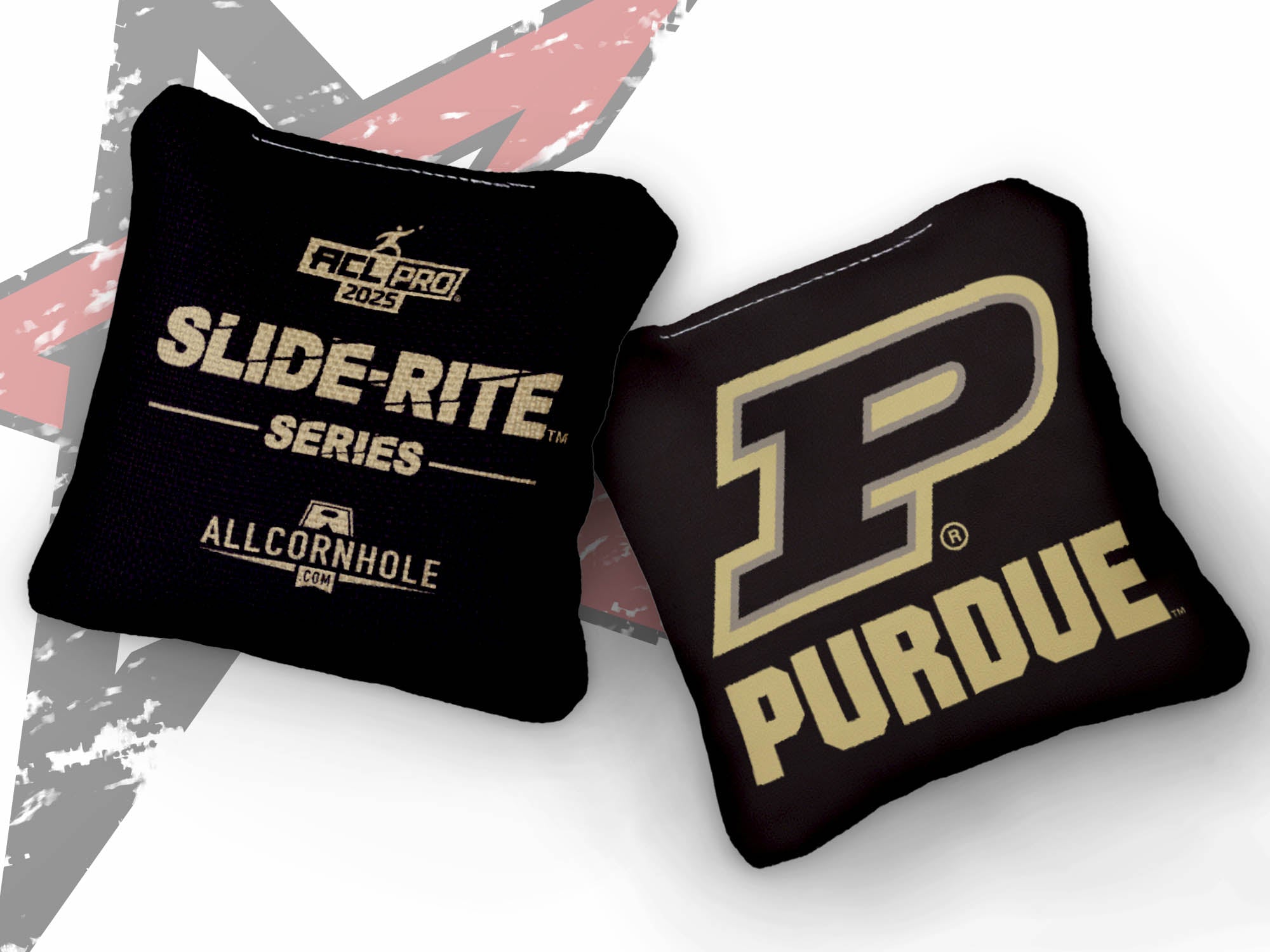 Officially Licensed Collegiate Cornhole Bags - Slide Rite - Set of 4 - Purdue University