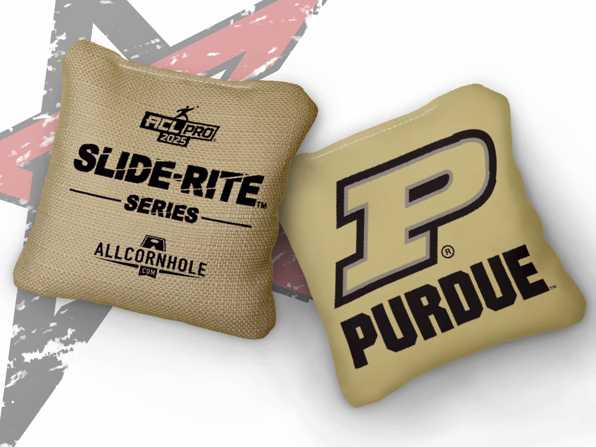 Officially Licensed Collegiate Cornhole Bags - Slide Rite - Set of 4 - Purdue University