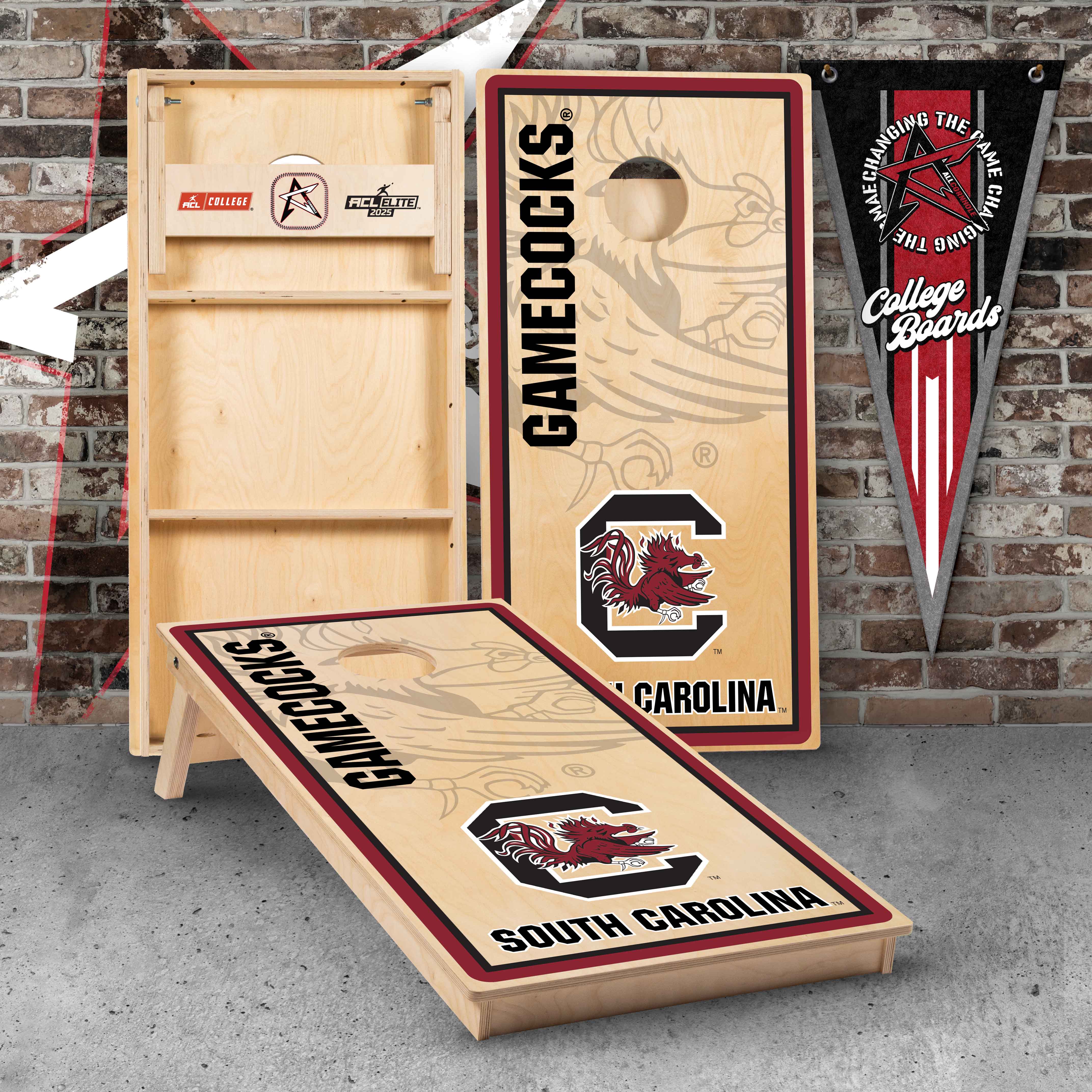 Officially Licensed Collegiate Cornhole Boards - University of South Carolina