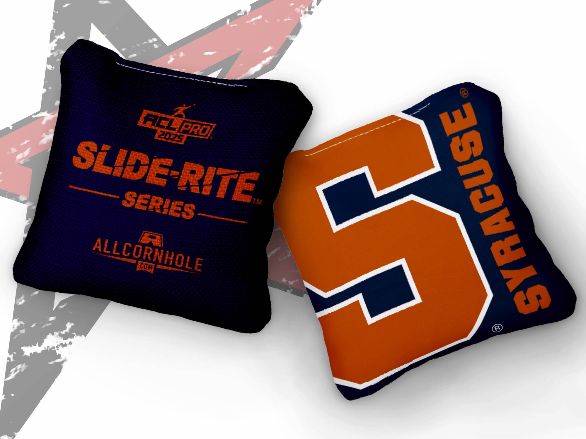 Officially Licensed Collegiate Cornhole Bags - Slide Rite - Set of 4 - Syracuse University