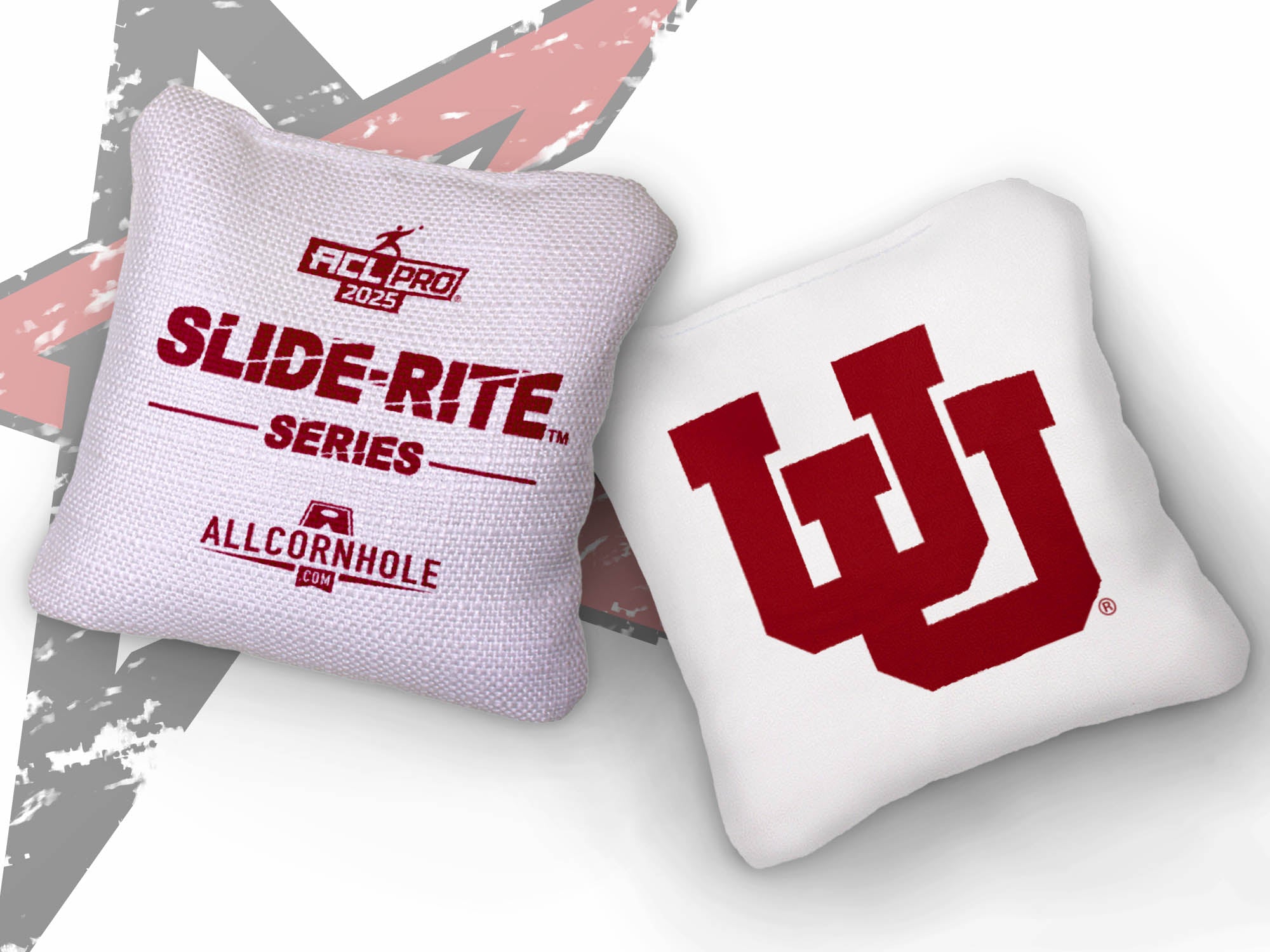 Officially Licensed Collegiate Cornhole Bags - Slide Rite - Set of 4 - University of Utah