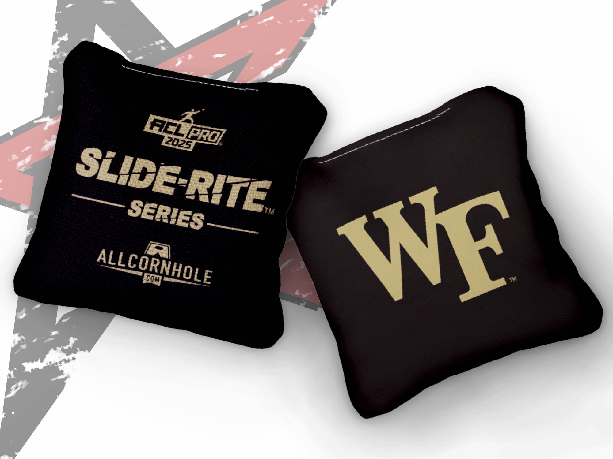 Officially Licensed Collegiate Cornhole Bags - Slide Rite - Set of 4 - Wake Forest University