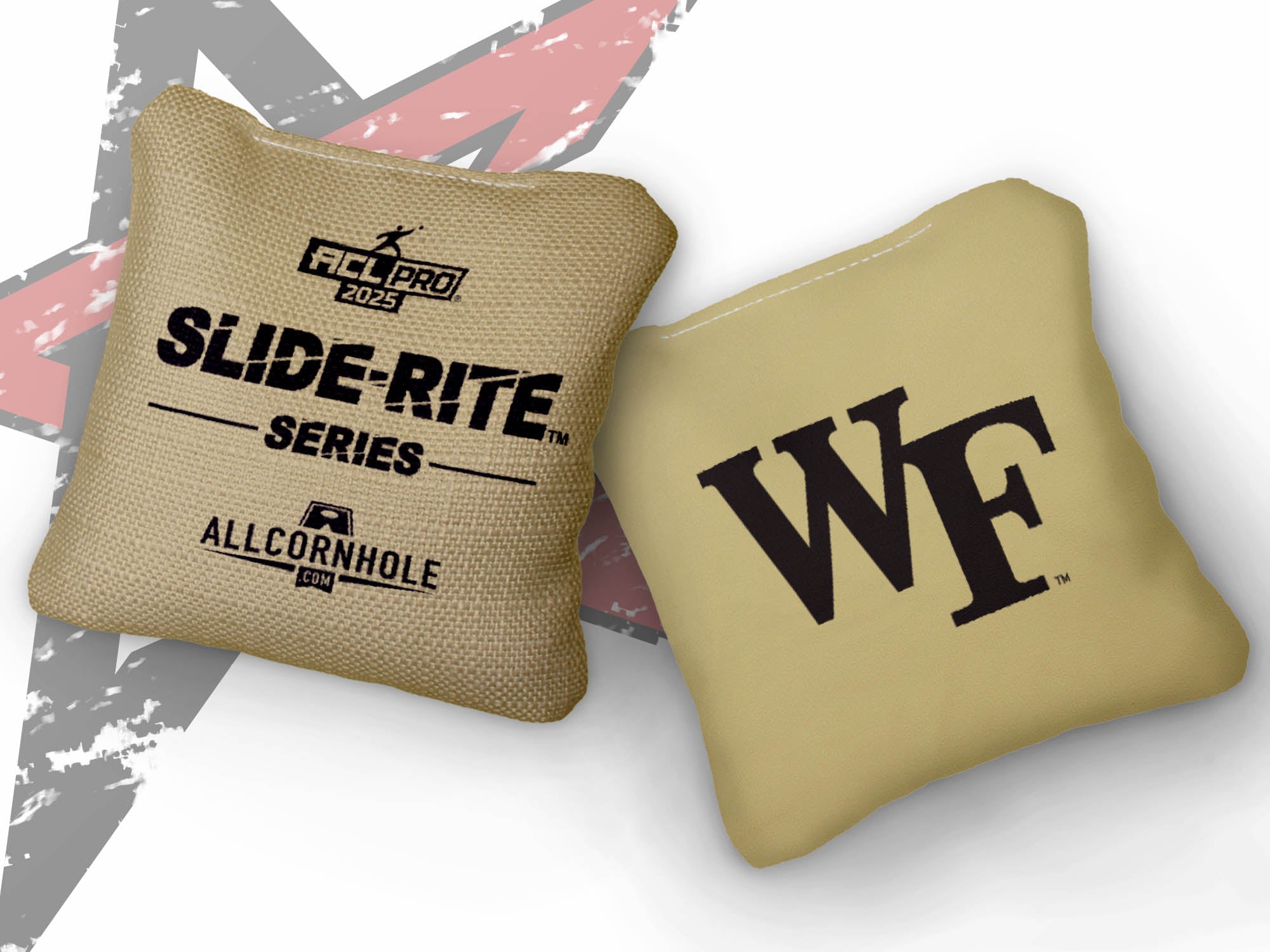 Officially Licensed Collegiate Cornhole Bags - Slide Rite - Set of 4 - Wake Forest University