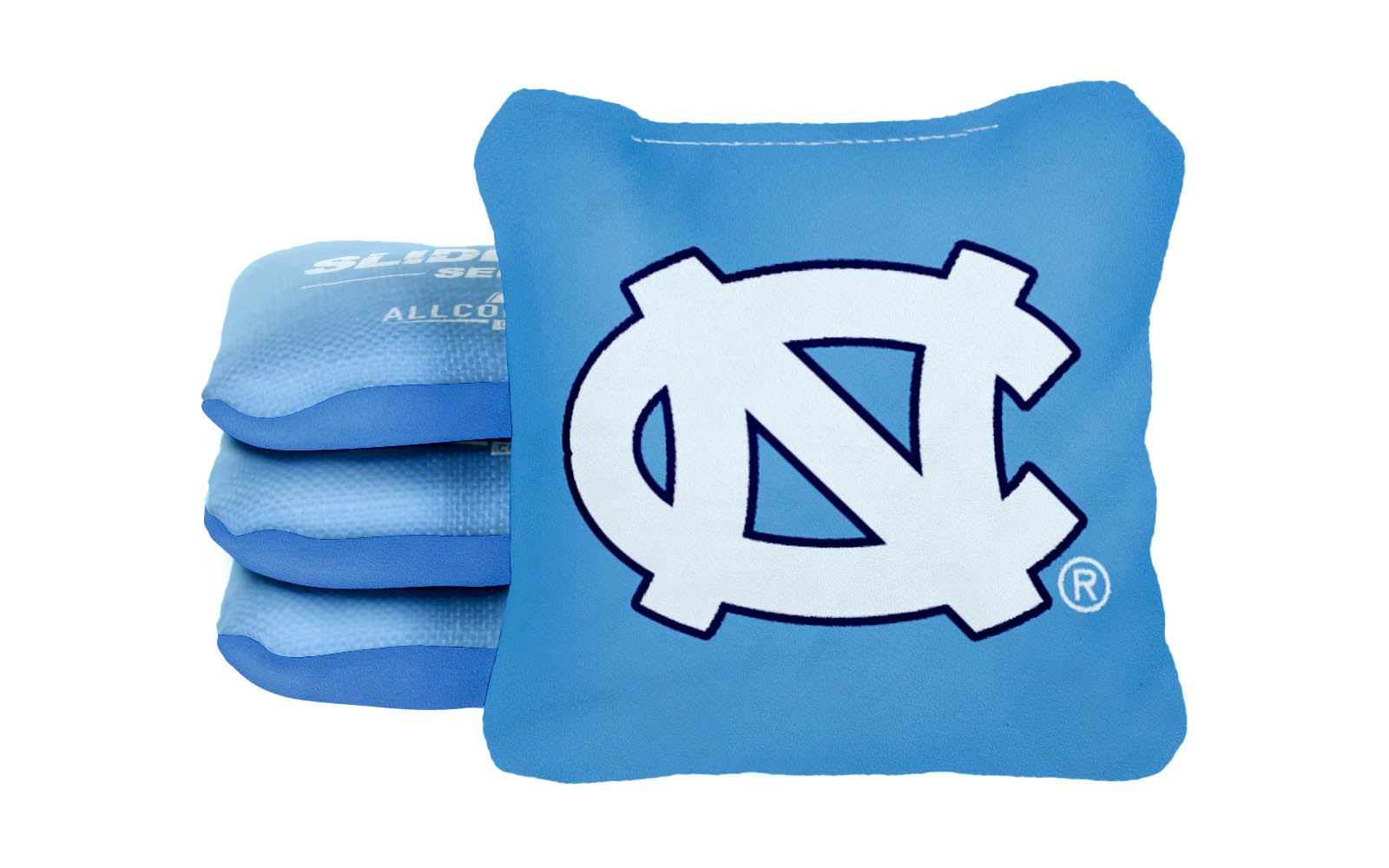 Officially Licensed Collegiate Cornhole Bags - Slide Rite - Set of 4 - University of North Carolina (UNC)