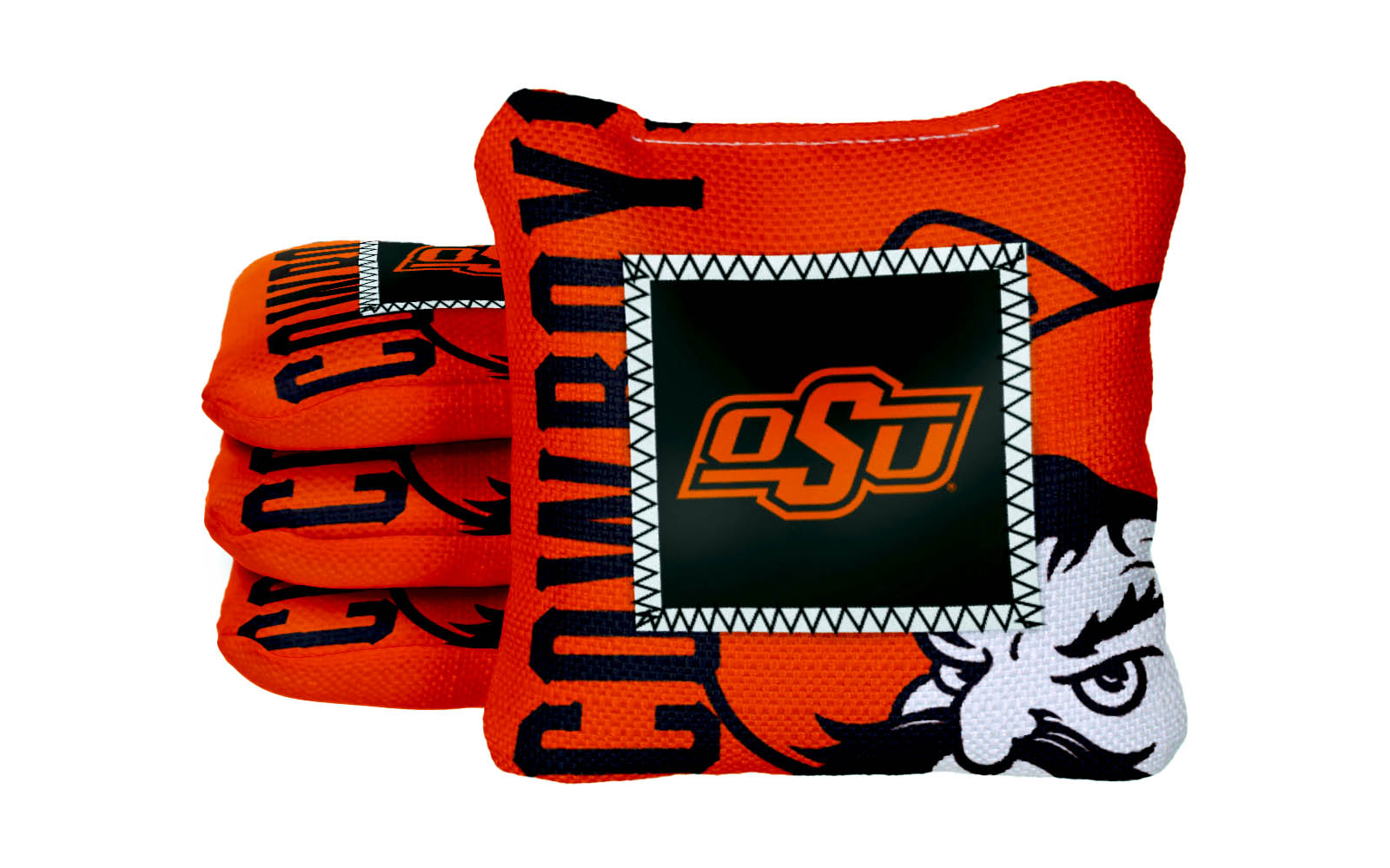 Officially Licensed Collegiate Cornhole Bags - Gamechanger Steady 2.0 - Set of 4 - Oklahoma State University