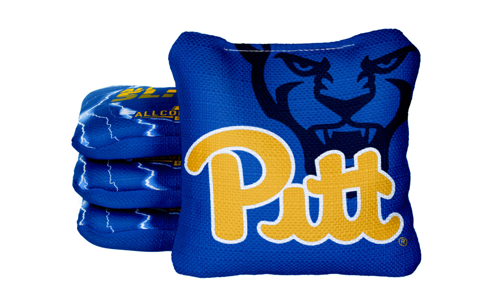 Officially Licensed Collegiate Cornhole Bags - All-Slide 2.0 - Set of 4 - Pitt University