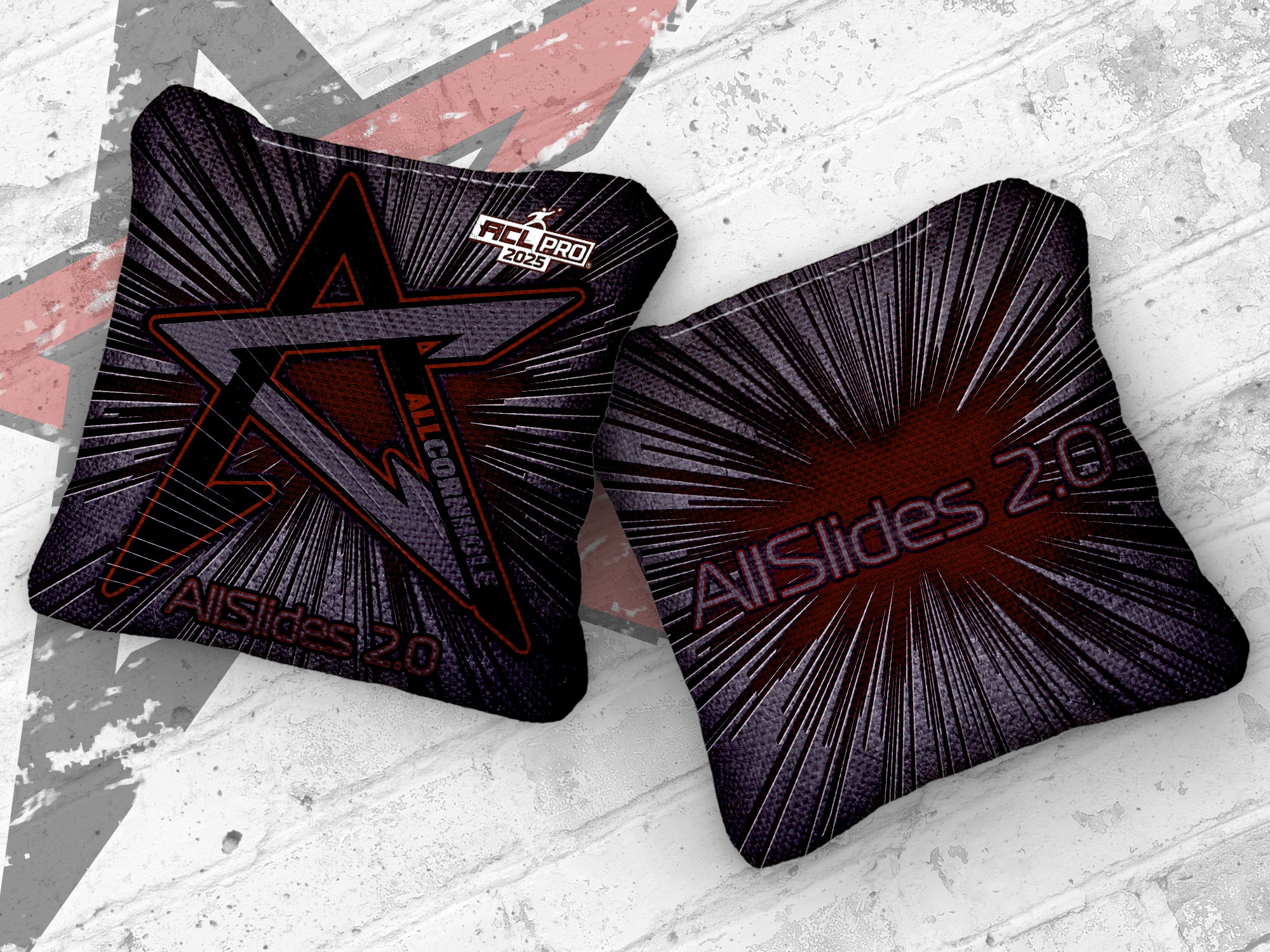 2025  ALL SLIDES 2.0 - "SHINE" - ACL Pro Stamped Cornhole Bags - SET OF 4 BAGS