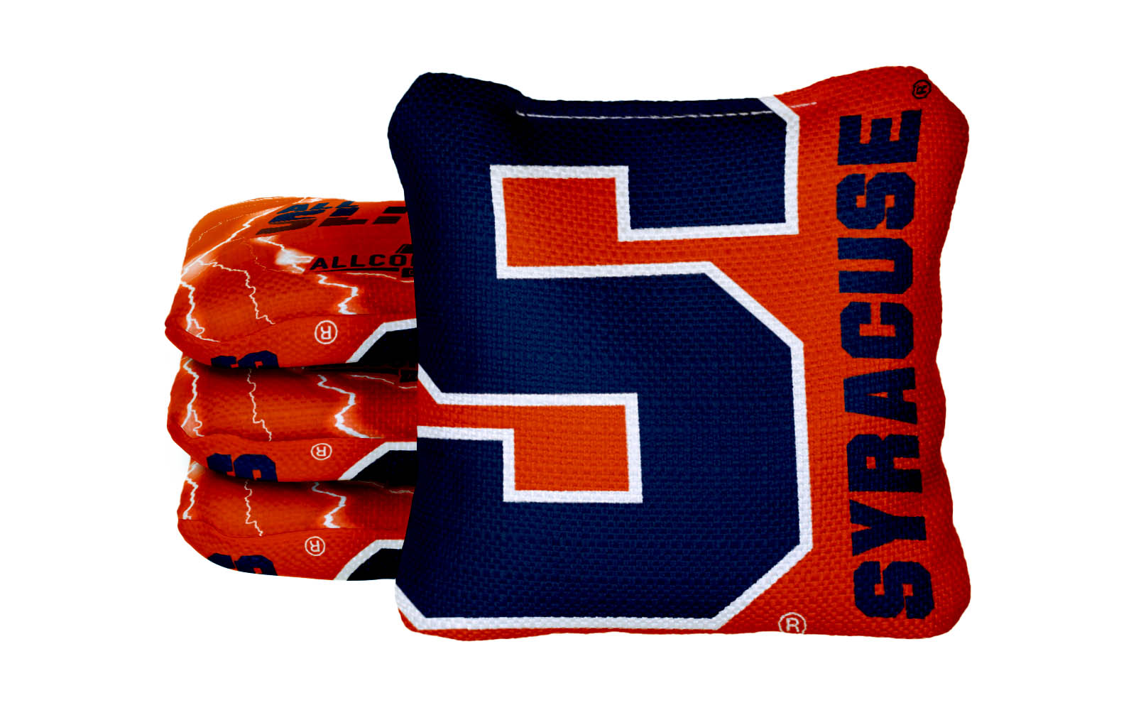 Officially Licensed Collegiate Cornhole Bags - All-Slide 2.0 - Set of 4 - Syracuse University