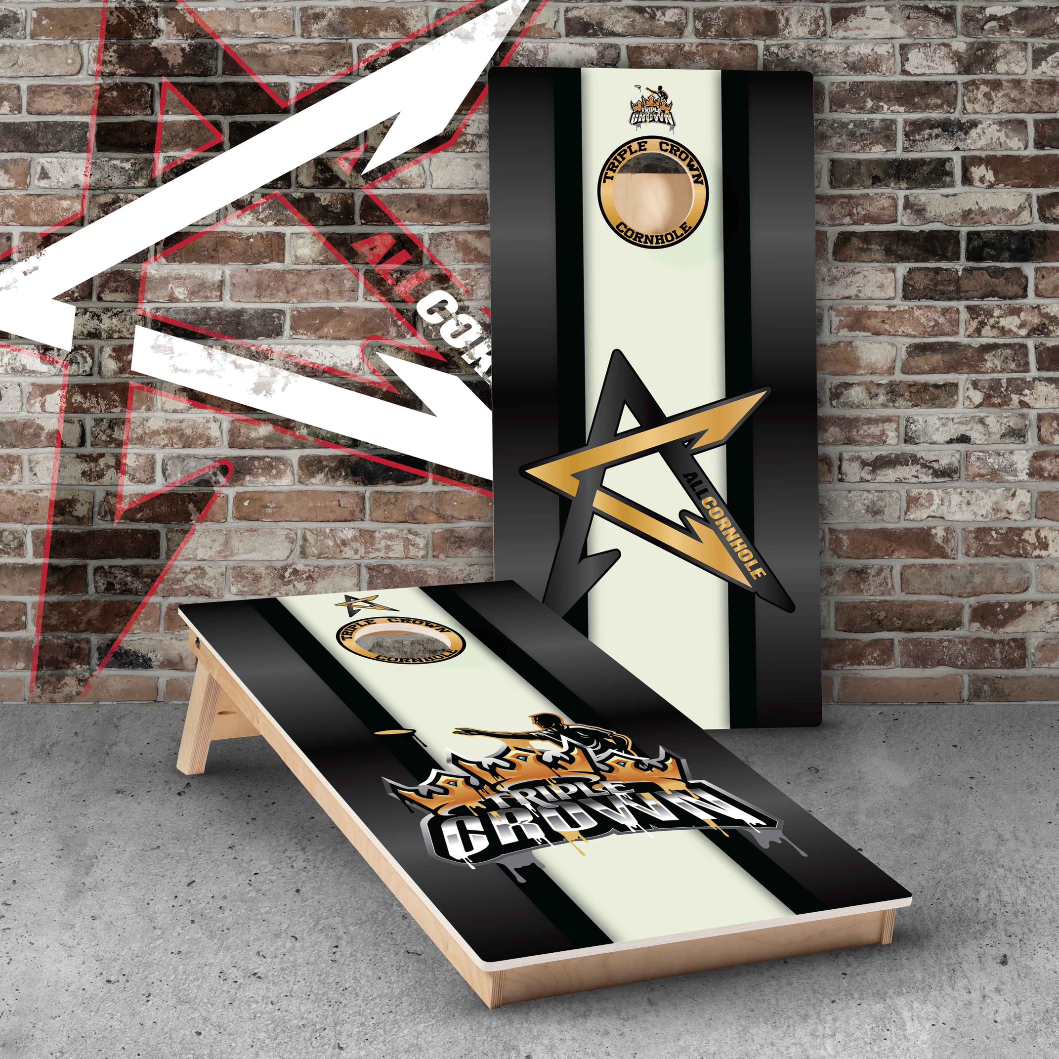 AllCornhole "Triple Crown" Cornhole Boards- Elite Model