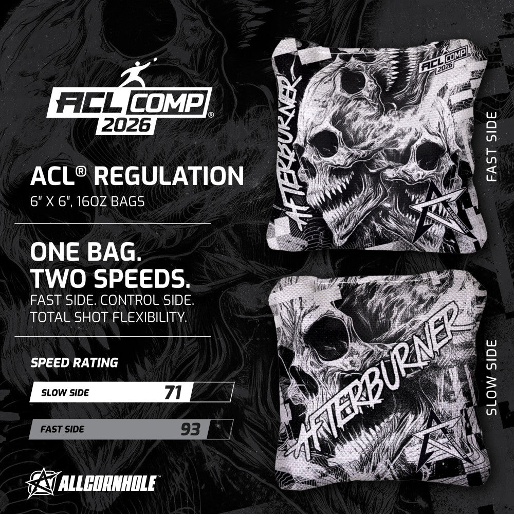 ACL Comp Gray Afterburner Cornhole Bags
