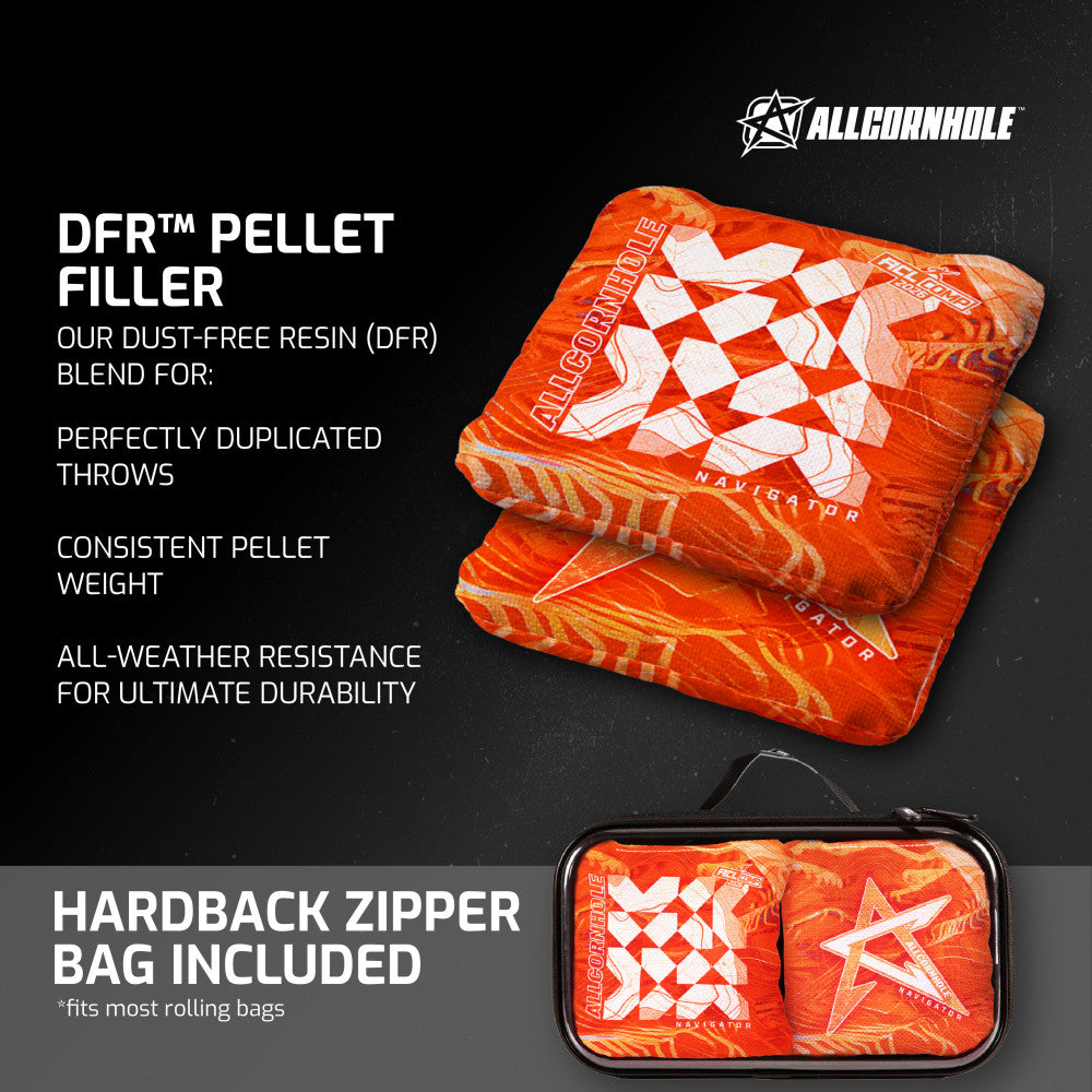 ACL Comp 2026 Orange Navigator Cornhole Bags