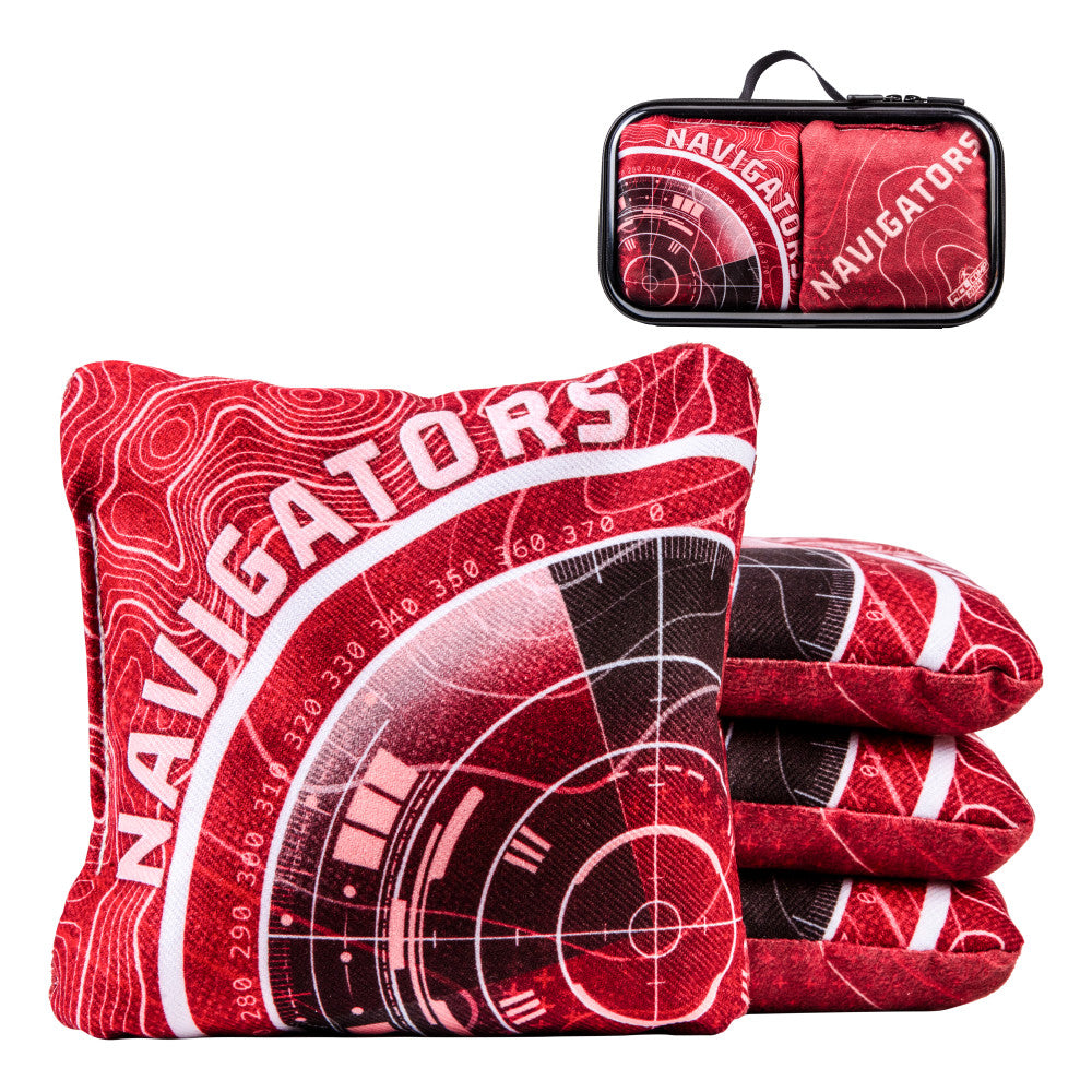 Red Navigator ACL Comp Cornhole Bags - Set of 4 Bags