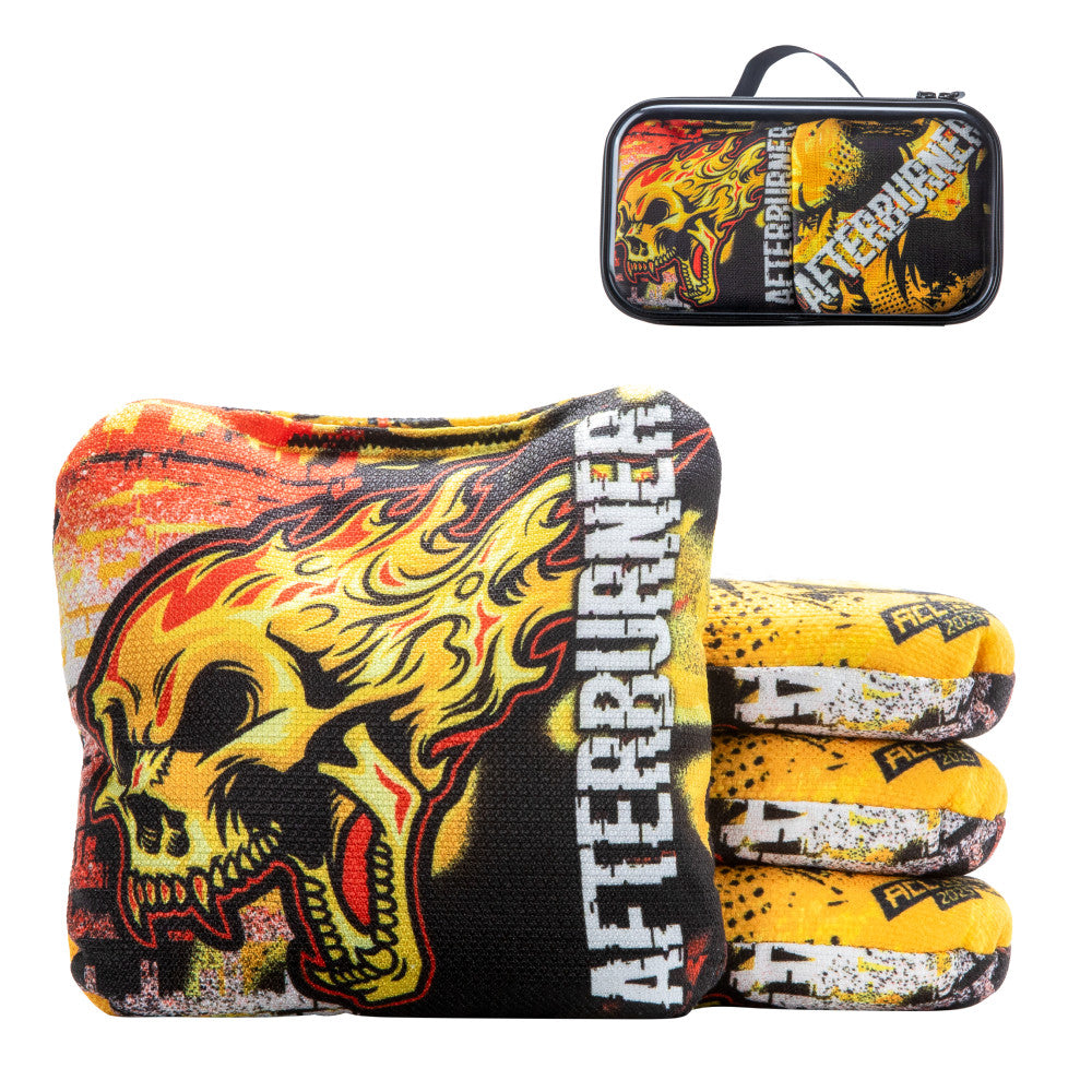 Yellow Afterburner ACL Comp Cornhole Bags - Set of 4 Bags