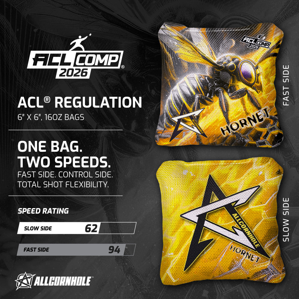 ACL Comp Yellow Hornet Cornhole Bags