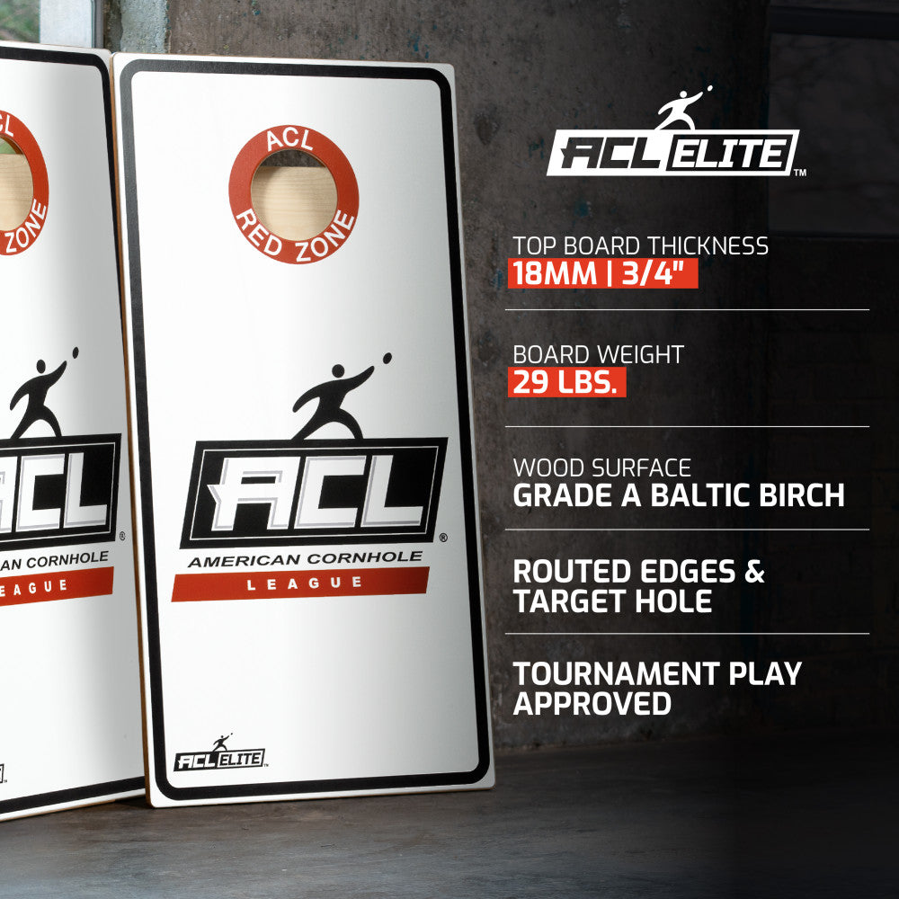 ACL Elite 2x4 White Cornhole Board Set