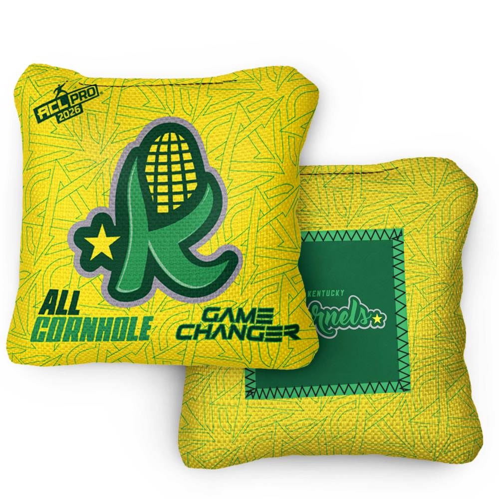 2026 GameChanger Kentucky Kernels ACL Pro Stamped Cornhole Bags – Set of 4 Bags