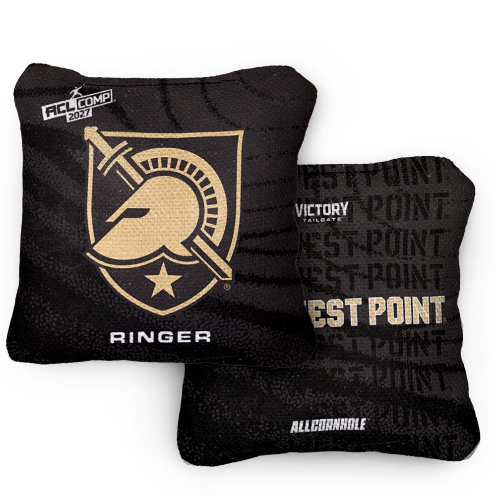 2027 Army West Point Black Knights RINGER Black ACL Comp Cornhole Bags – Set of 4 Bags