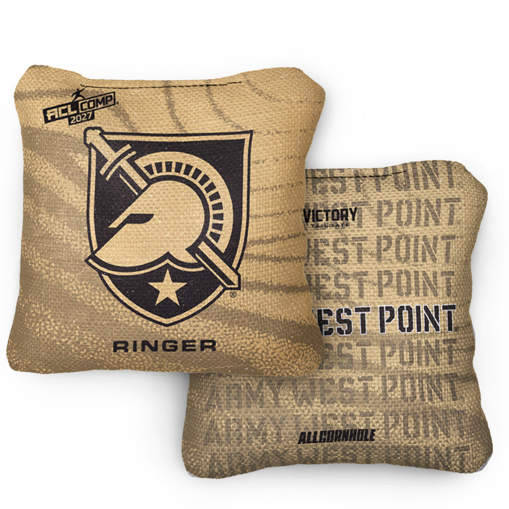 2027 Army West Point Black Knights RINGER Gold ACL Comp Cornhole Bags – Set of 4 Bags