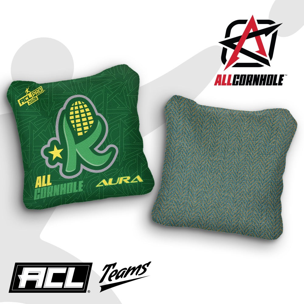 2026 Aura Kentucky Kernels ACL Pro Stamped Cornhole Bags – Set of 4 Bags