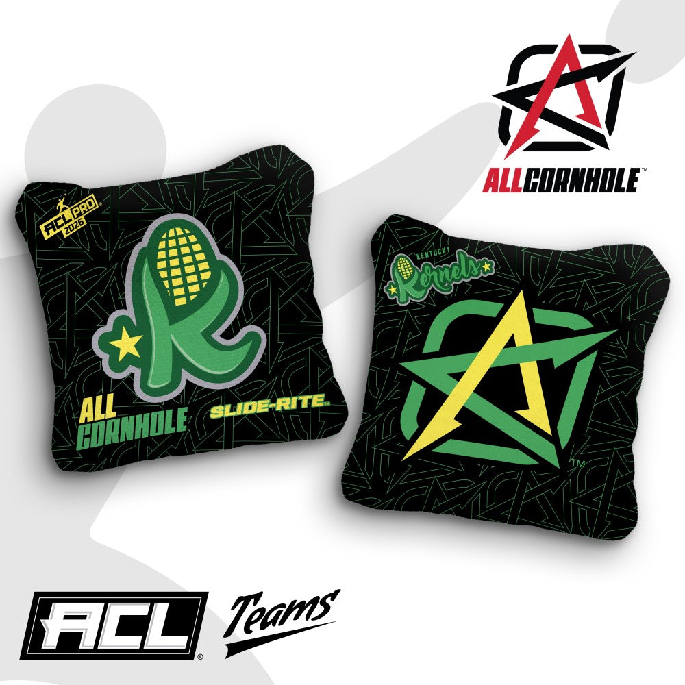 2026 Slide-Rite Kentucky Kernels ACL Pro Stamped Cornhole Bags – Set of 4 Bags