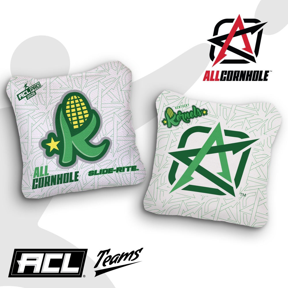 2026 Slide-Rite Kentucky Kernels ACL Pro Stamped Cornhole Bags – Set of 4 Bags