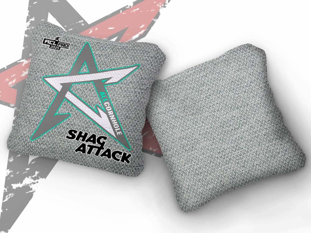2026 Shag Attack Whiteout ACL Pro Stamped Cornhole Bags – Set of 4 Bags