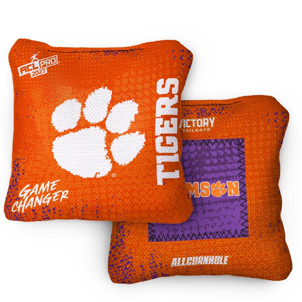 2027 Clemson Tigers GameChanger™ OG Orange ACL Pro Cornhole Bags – Set of 4 Bags