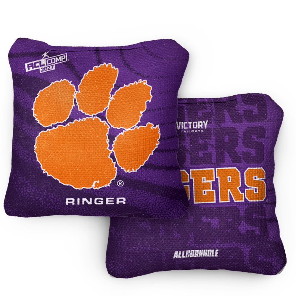 2027 Clemson Tigers RINGER Regalia ACL Comp Cornhole Bags – Set of 4 Bags