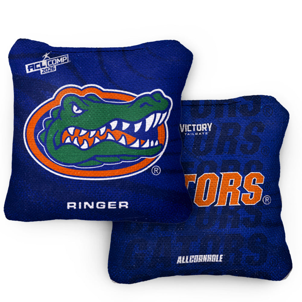 2026 Florida Gators RINGER™️Blue ACL Comp Cornhole Bags – Set of 4 Bags