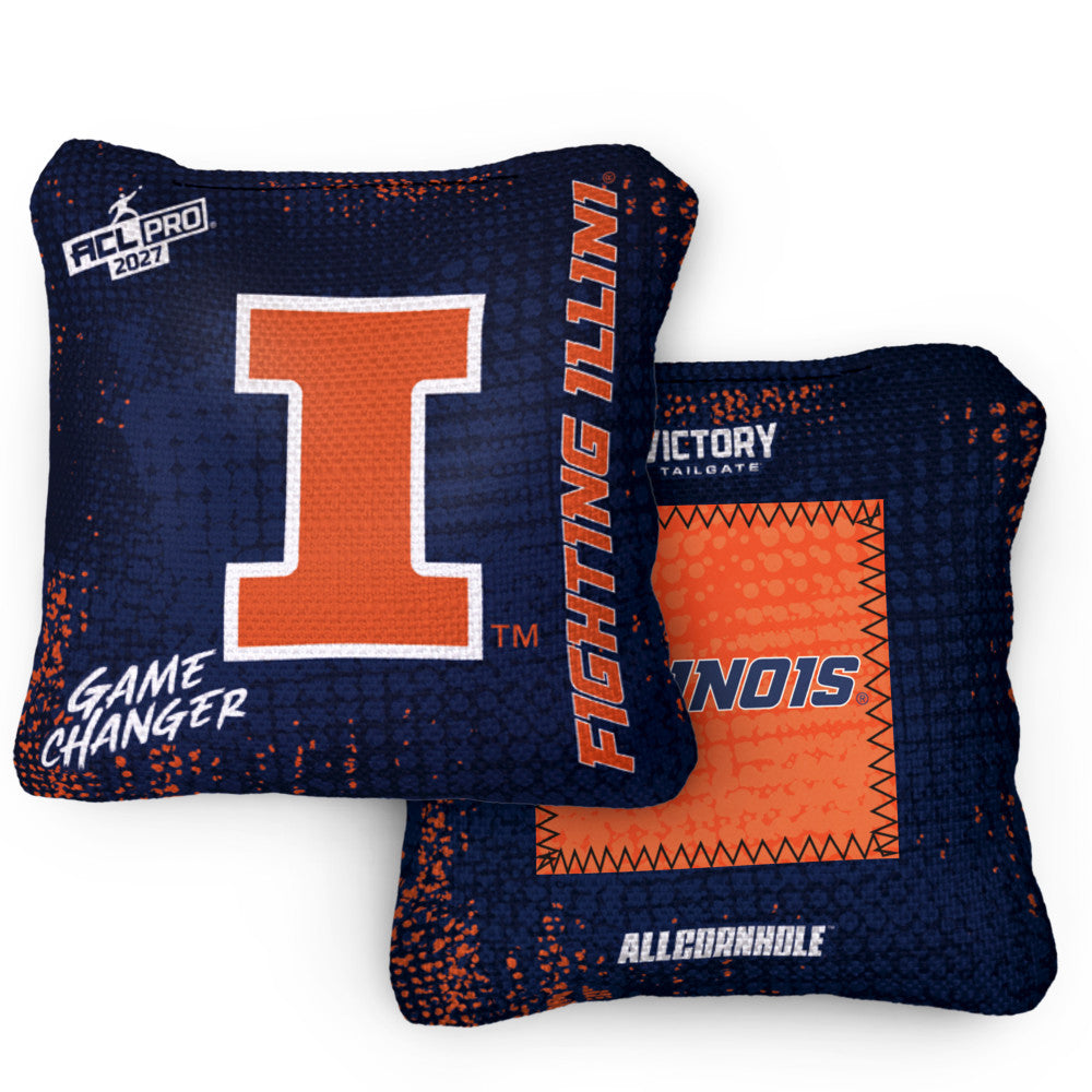 2027 Illinois Fighting Illini GameChanger™ OG Blue ACL Pro Cornhole Bags – Set of 4 Bags