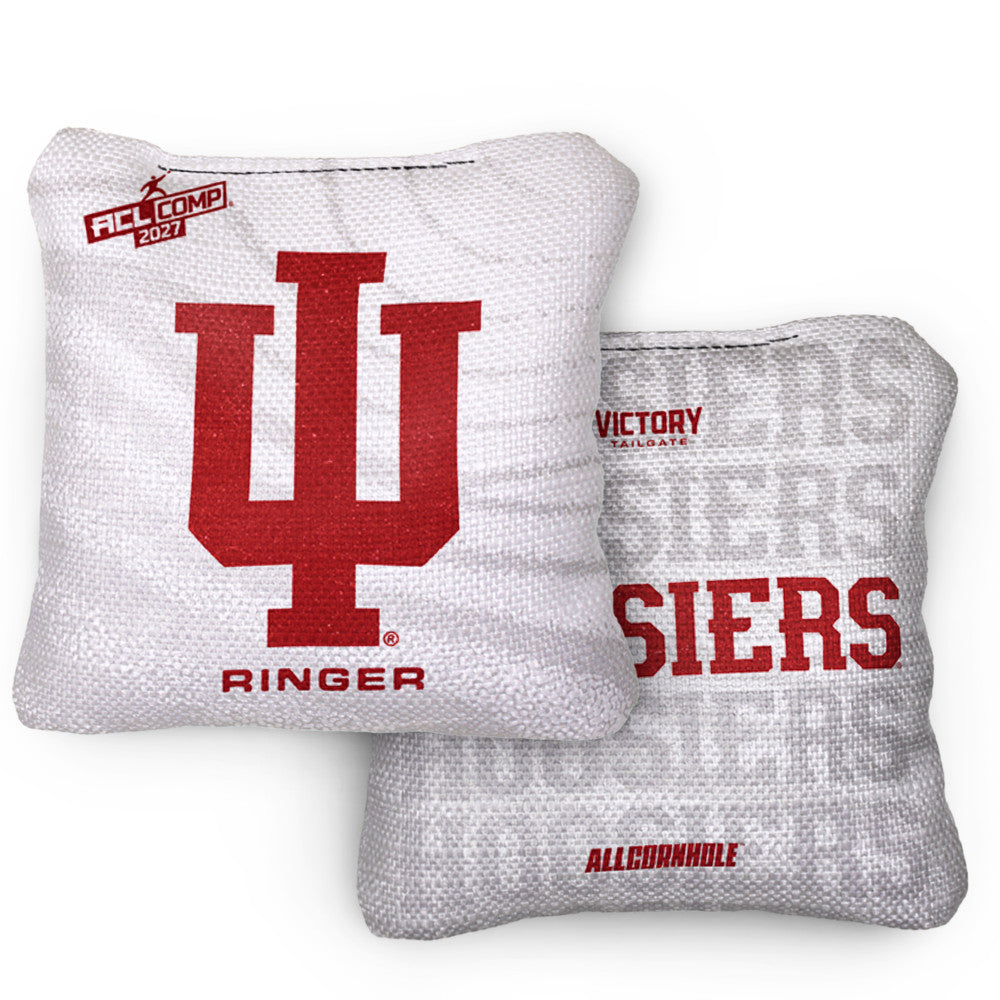 2027 Indiana Hoosiers RINGER Cream ACL Comp Cornhole Bags – Set of 4 Bags