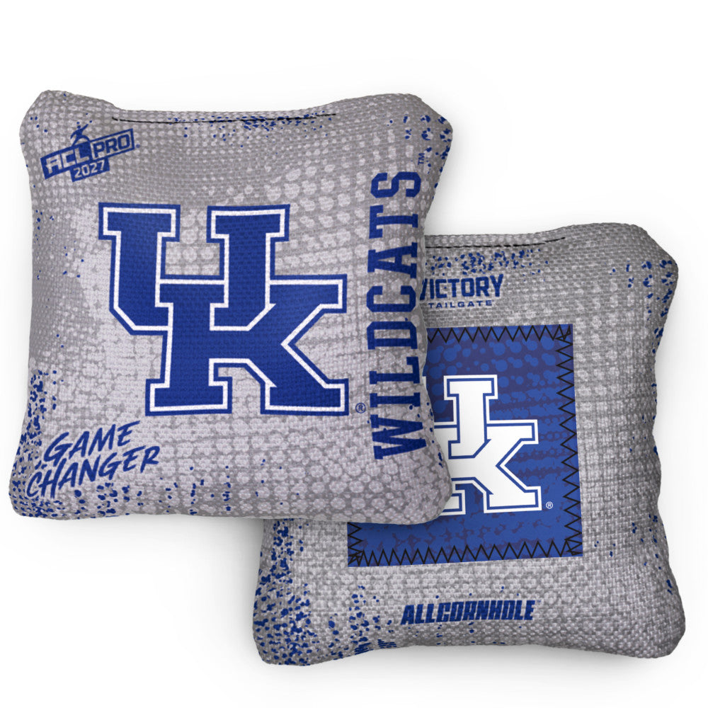 2027 Kentucky Wildcats GameChanger™ OG Silver ACL Pro Cornhole Bags – Set of 4 Bags