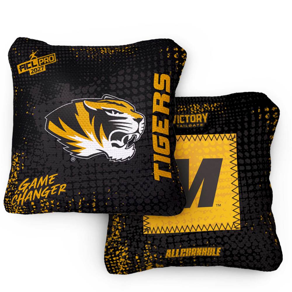 2027 Missouri Tigers GameChanger™ OG Black ACL Pro Cornhole Bags – Set of 4 Bags