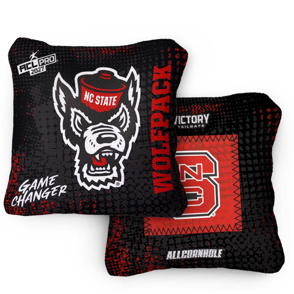 2027 NC State Wolfpack GameChanger™ OG Black ACL Pro Cornhole Bags – Set of 4 Bags