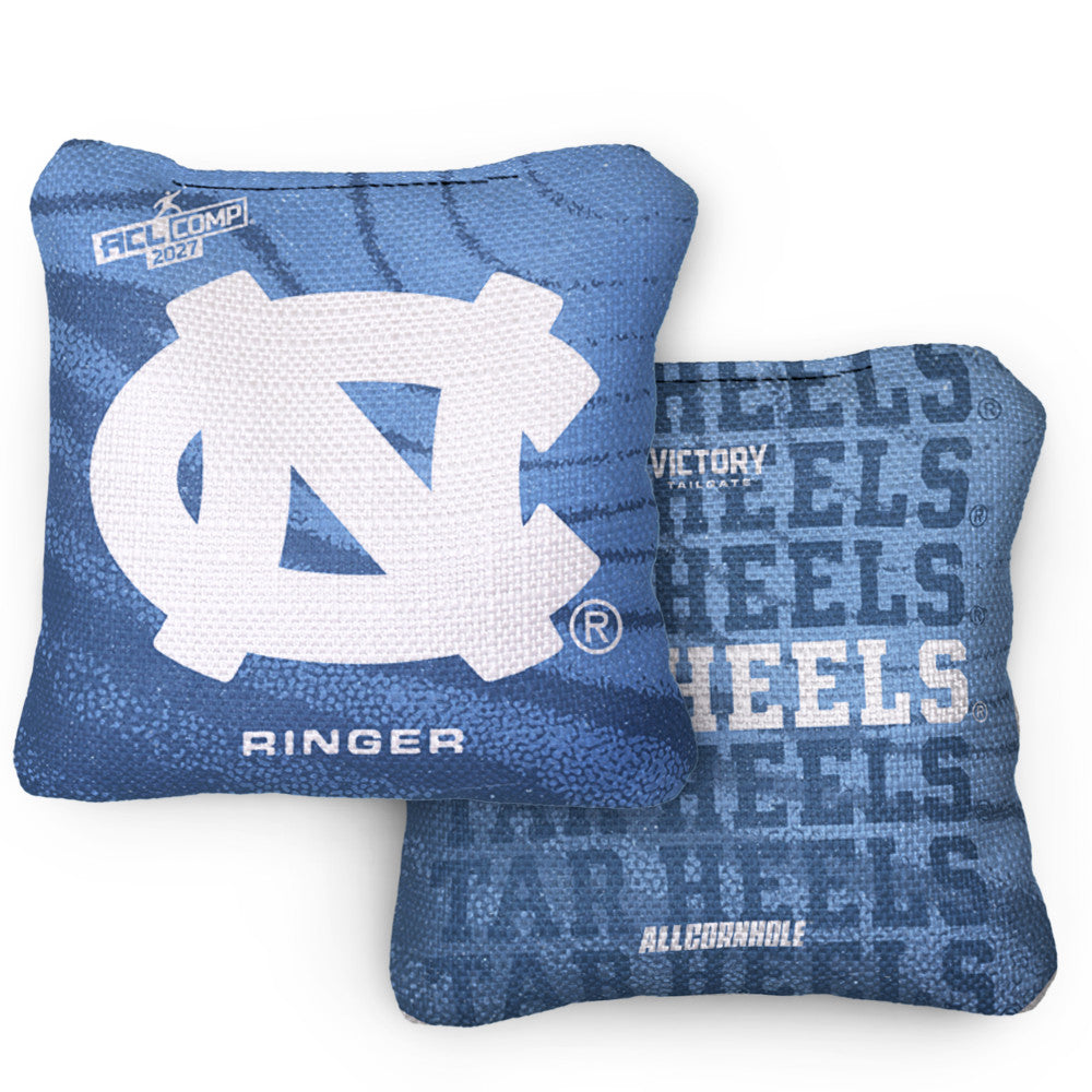 2027 North Carolina Tar Heels RINGER Blue ACL Comp Cornhole Bags – Set of 4 Bags