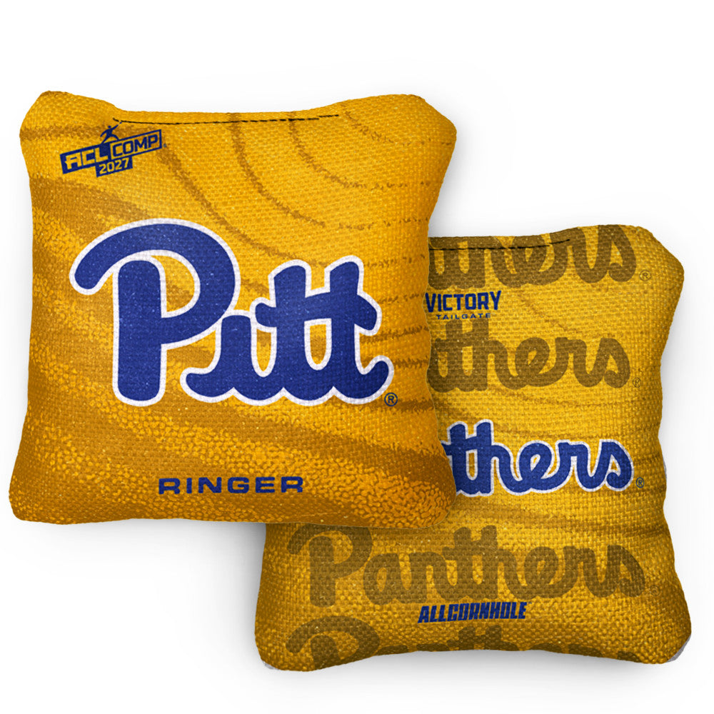 2027 Pittsburgh Panthers RINGER Gold ACL Comp Cornhole Bags – Set of 4 Bags