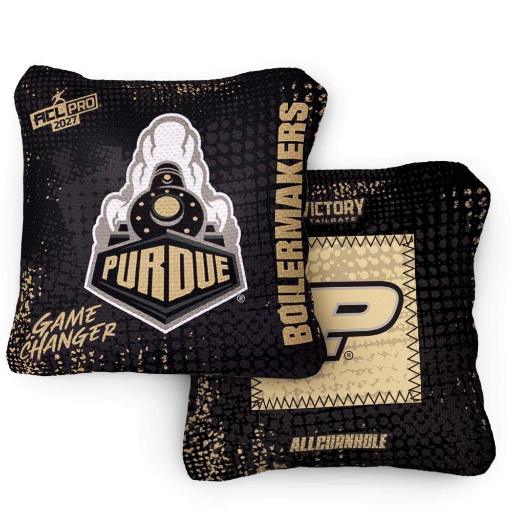 2027 Purdue Boilermakers GameChanger™ OG Black ACL Pro Cornhole Bags – Set of 4 Bags