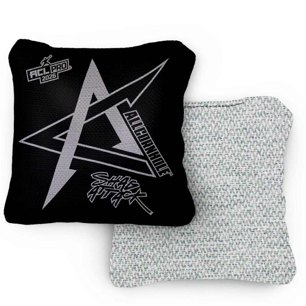 2026 Shag Attack Blackout ACL Pro Stamped Cornhole Bags – Set of 4 Bags
