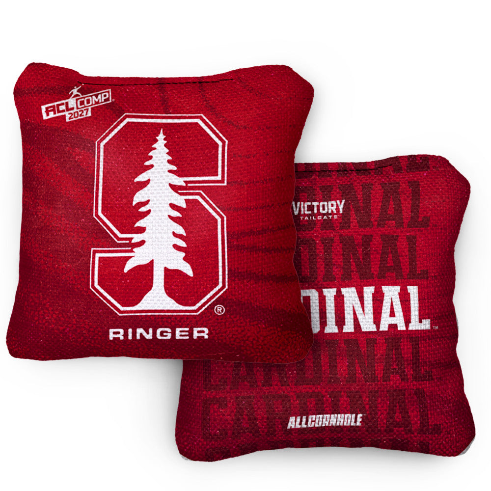 2027 Stanford Cardinal RINGER Red ACL Comp Cornhole Bags – Set of 4 Bags