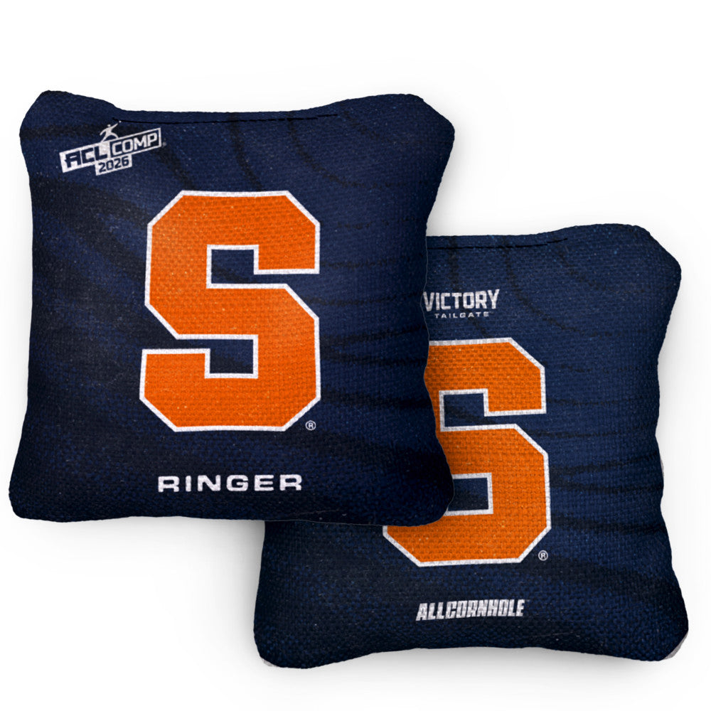 2026 Syracuse Orange RINGER™️Blue ACL Comp Cornhole Bags – Set of 4 Bags