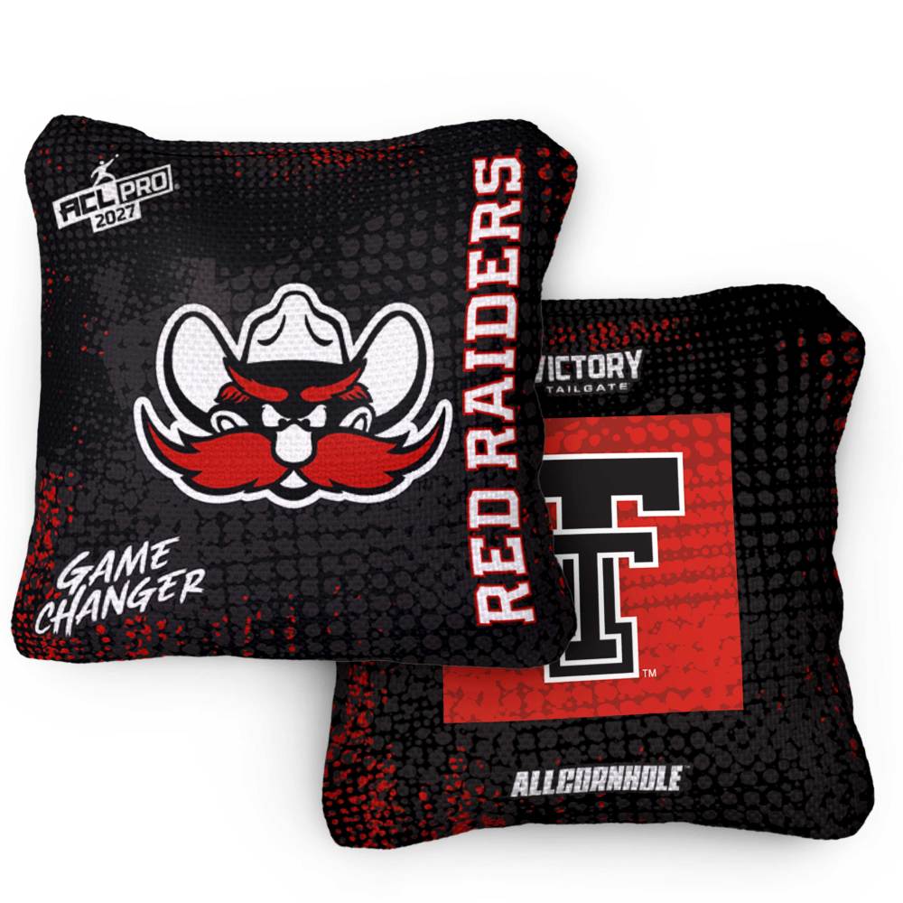 2027 Texas Tech Red Raiders GameChanger™ OG Black ACL Pro Cornhole Bags – Set of 4 Bags