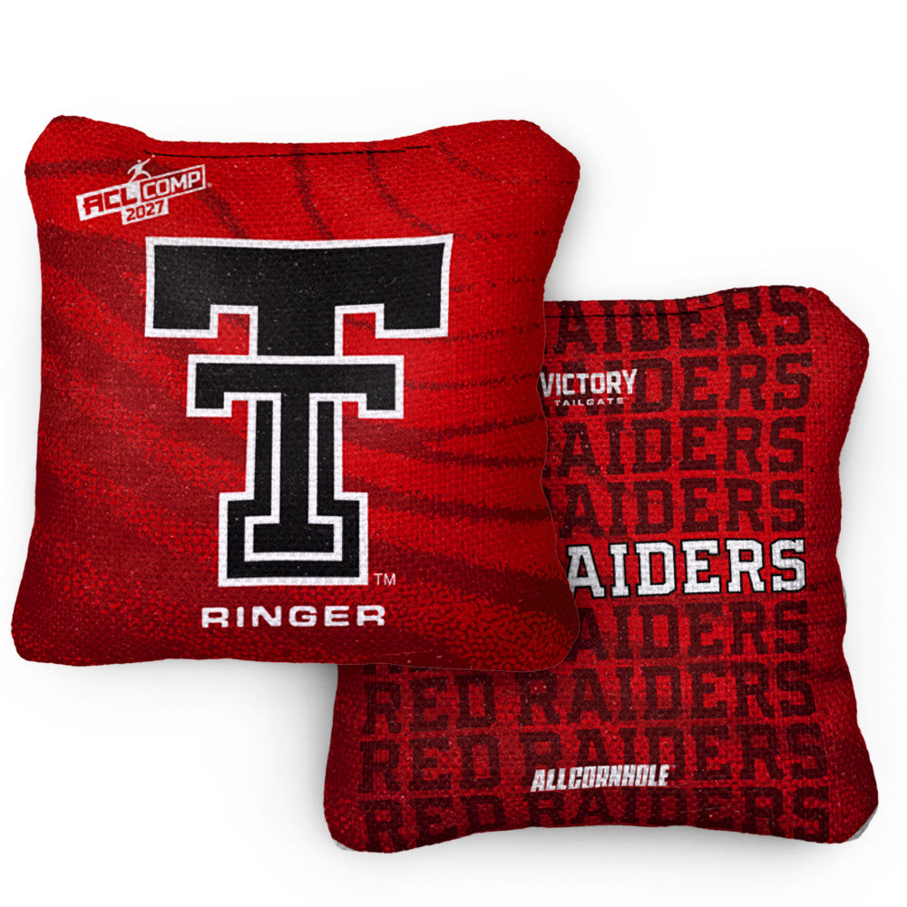 2027 Texas Tech Red Raiders RINGER Red ACL Comp Cornhole Bags – Set of 4 Bags
