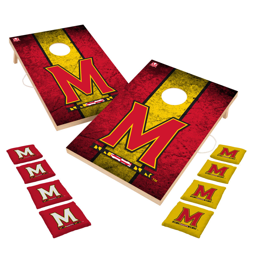 Maryland Terrapins 2x3 Solid Wood Cornhole
