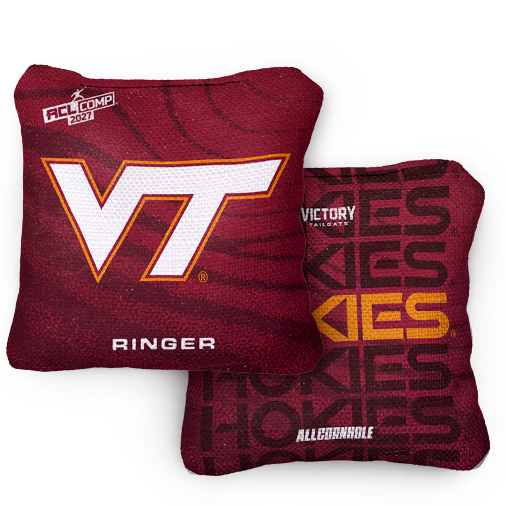 2027 Virginia Tech Hokies RINGER Maroon ACL Comp Cornhole Bags – Set of 4 Bags