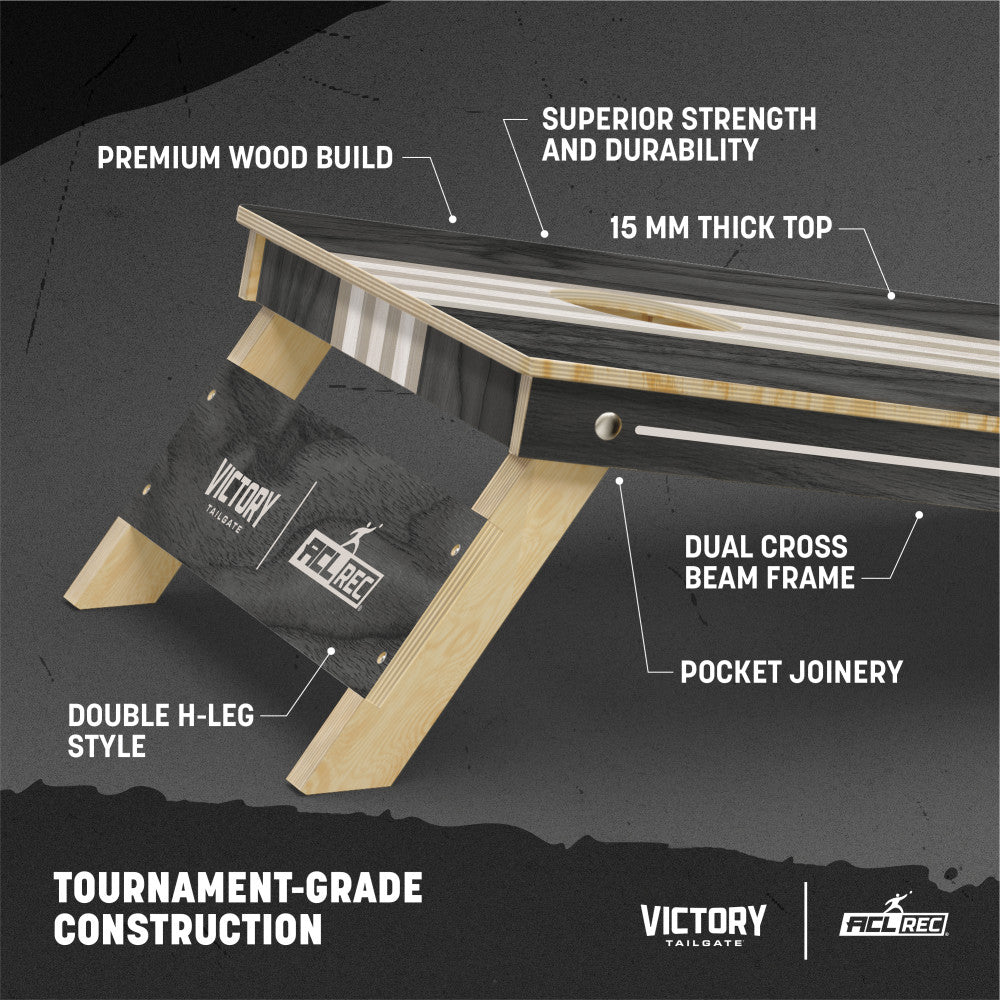 2x4 Tournament Classic Gray Cornhole Set